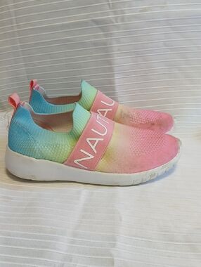 Nautica Ombre Knit Slip-On Sneakers - Pink, Yellow & Aqua
